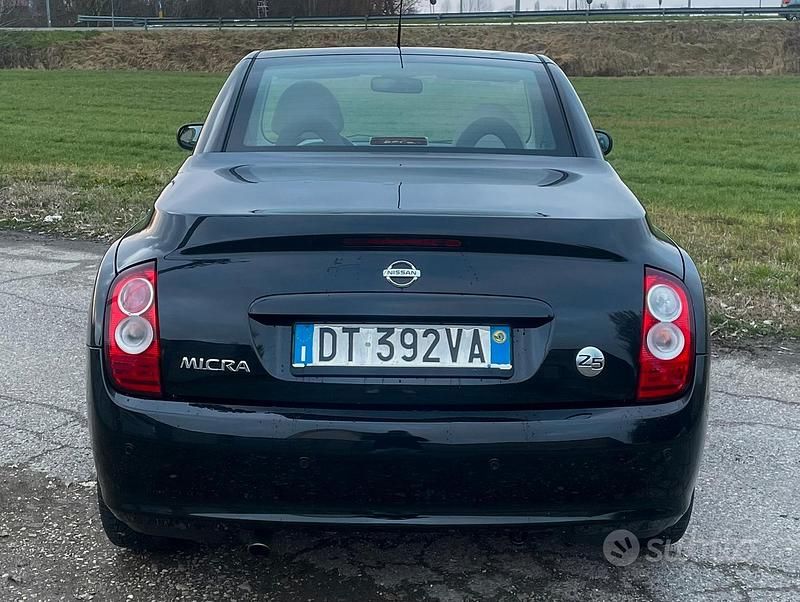 Usata Nissan Micra C+C 88 CV (64 kW) 2009 Nero Cabrio