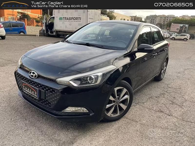 Usata Hyundai i20 Style 75 CV (55 kW) 2017 Nero Berlina