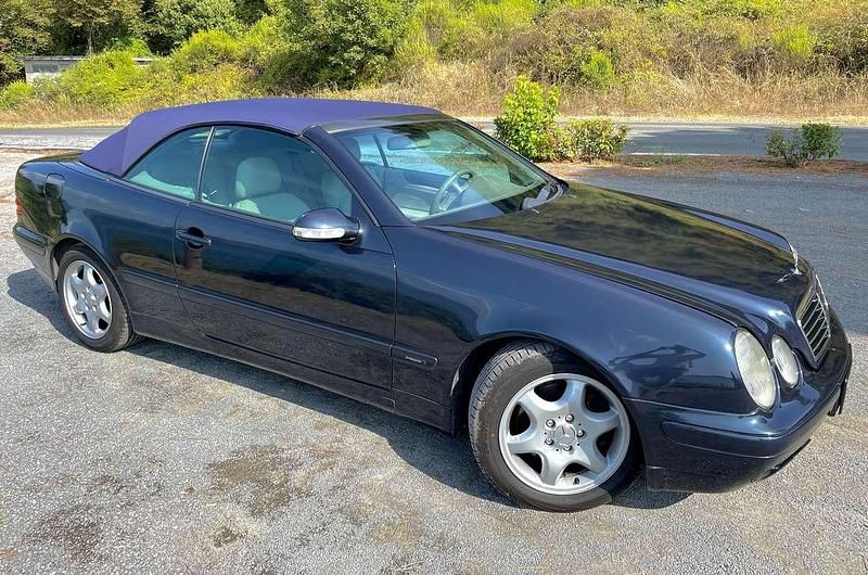 Usata Mercedes CLK200 Avantgarde 163 CV (119 kW) 2002 Blu/azzurro Cabrio