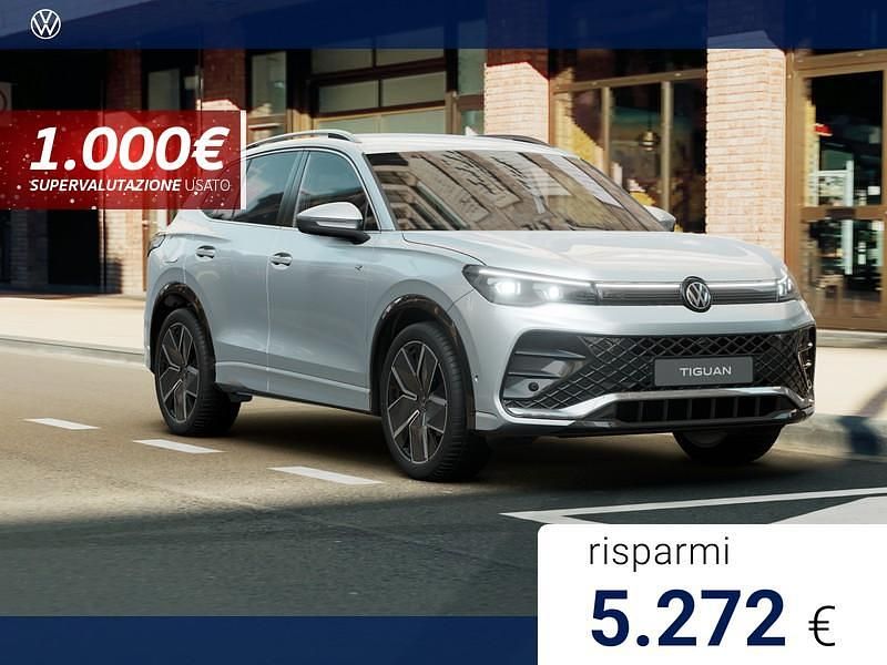 Nuova VW Tiguan R-line Plus 150 CV (110 kW) 2026 Dolomite silver metallizzato SUV
