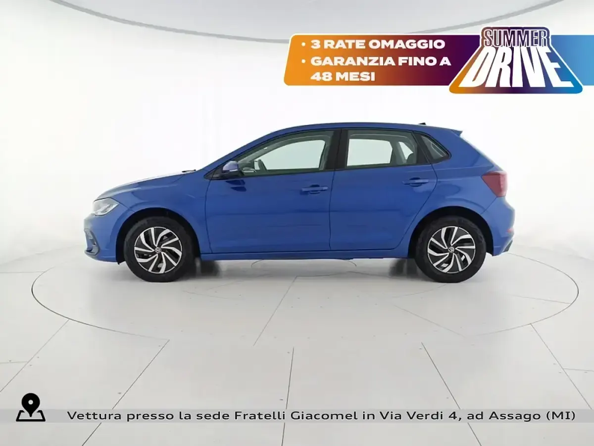 Usata VW Polo Life 95 CV (69 kW) 2023 Blu Utilitaria