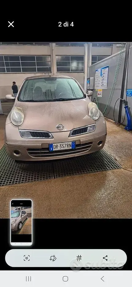 Usata Nissan Micra 80 CV (58 kW) 2008 Grigio Berlina