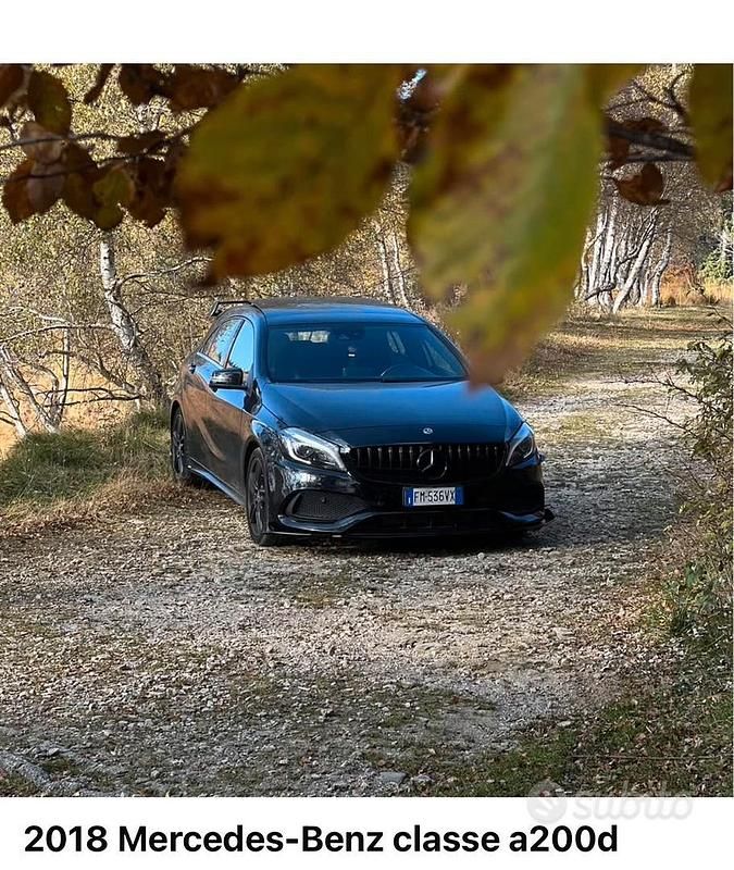 Usata Mercedes A200 136 CV (100 kW) 2018 Nero Berlina