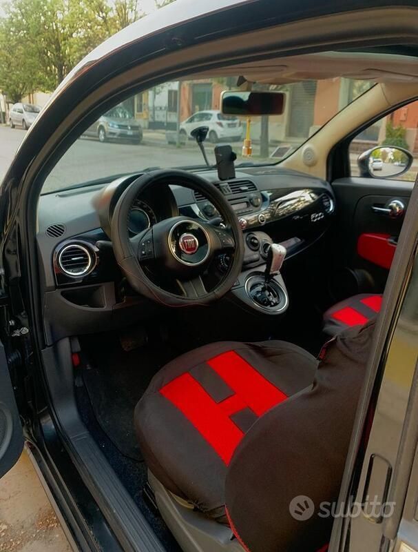 Usata Fiat 500 100 CV (73 kW) 2008 Nero Utilitaria