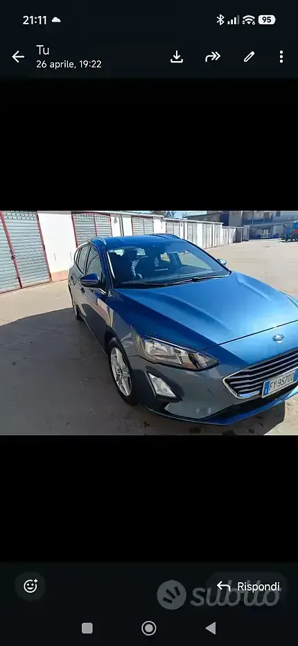 Usata Ford Focus Active 120 CV (88 kW) 2019 Bluazzurro Station wagon