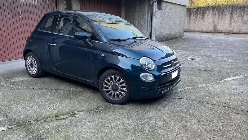 Usata Fiat 500 Lounge 69 CV (50 kW) 2019 Blu/azzurro Utilitaria