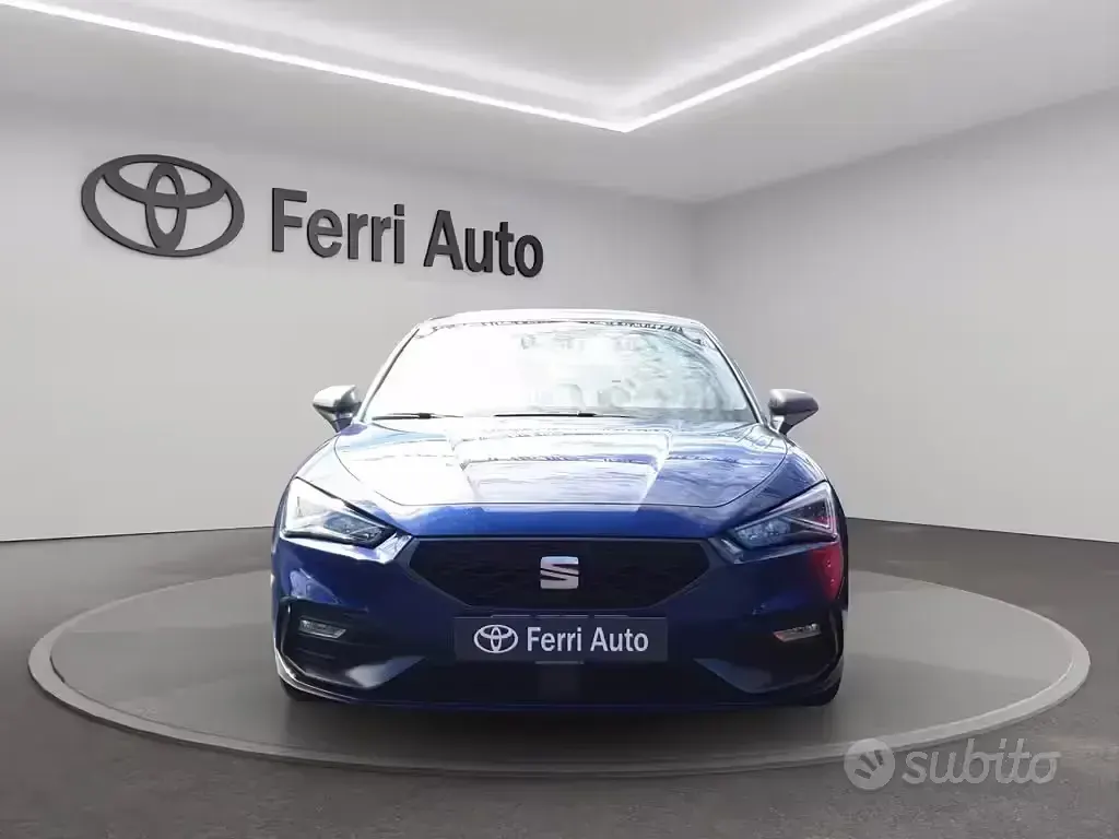 Usata Seat Leon FR 150 CV (110 kW) 2021 Blu Berlina