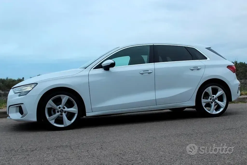 Usata Audi A3 Advanced 150 CV (110 kW) 2022 Bianco Berlina