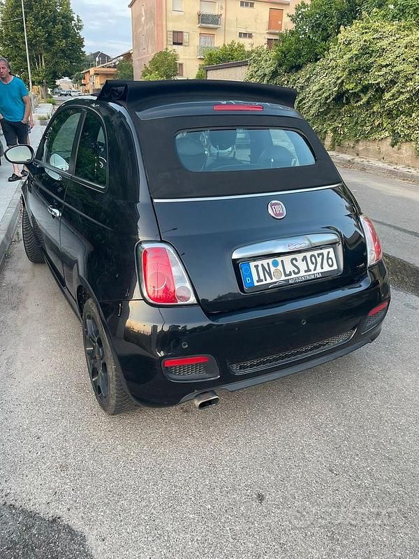 Usata Fiat 500 2014 Nero Cabrio