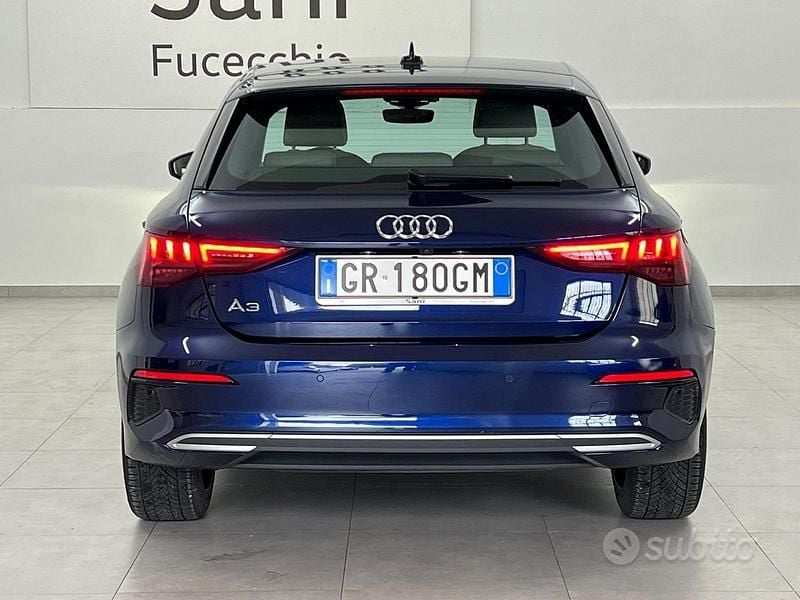 Usata Audi A3 Advanced 150 CV (110 kW) 2024 Blu Berlina