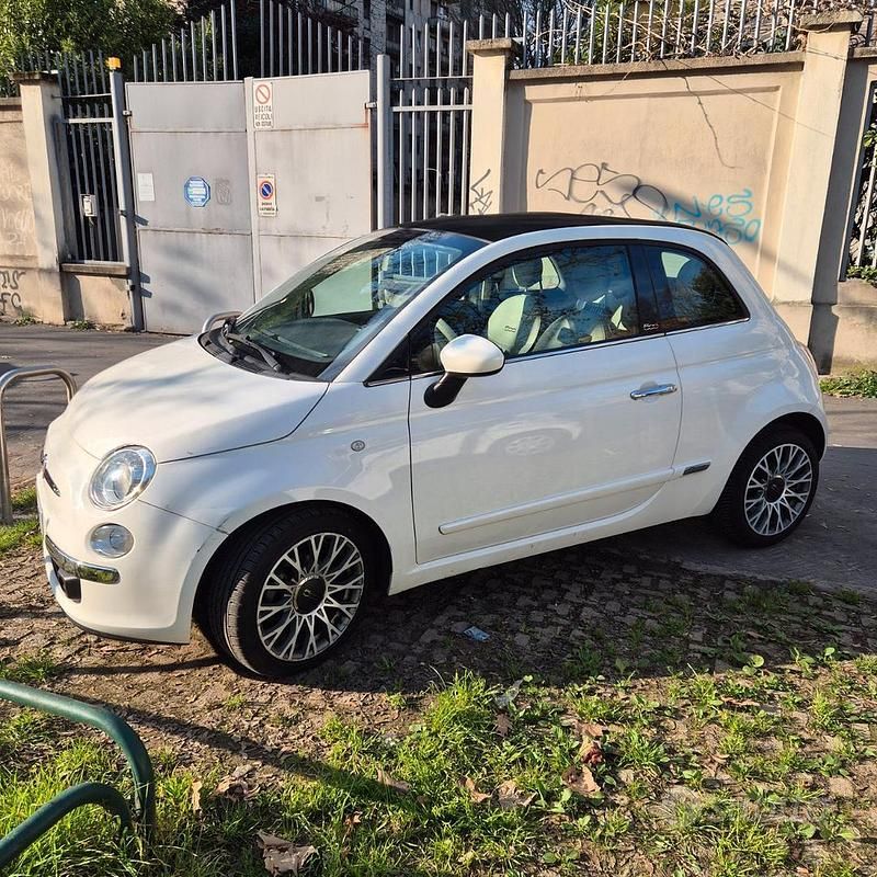 Usata Fiat 500C Lounge 2011 Bianco Cabrio