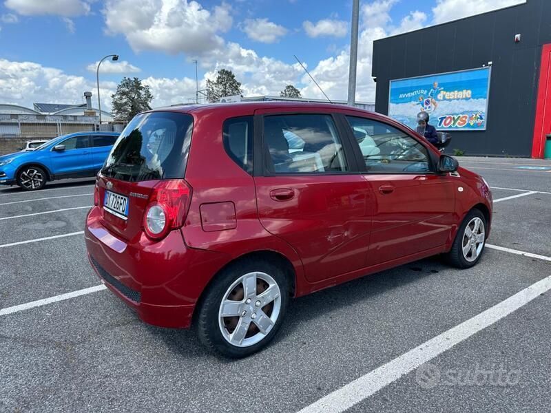 Usata Chevrolet Aveo 84 CV (61 kW) 2009 Rosso Berlina