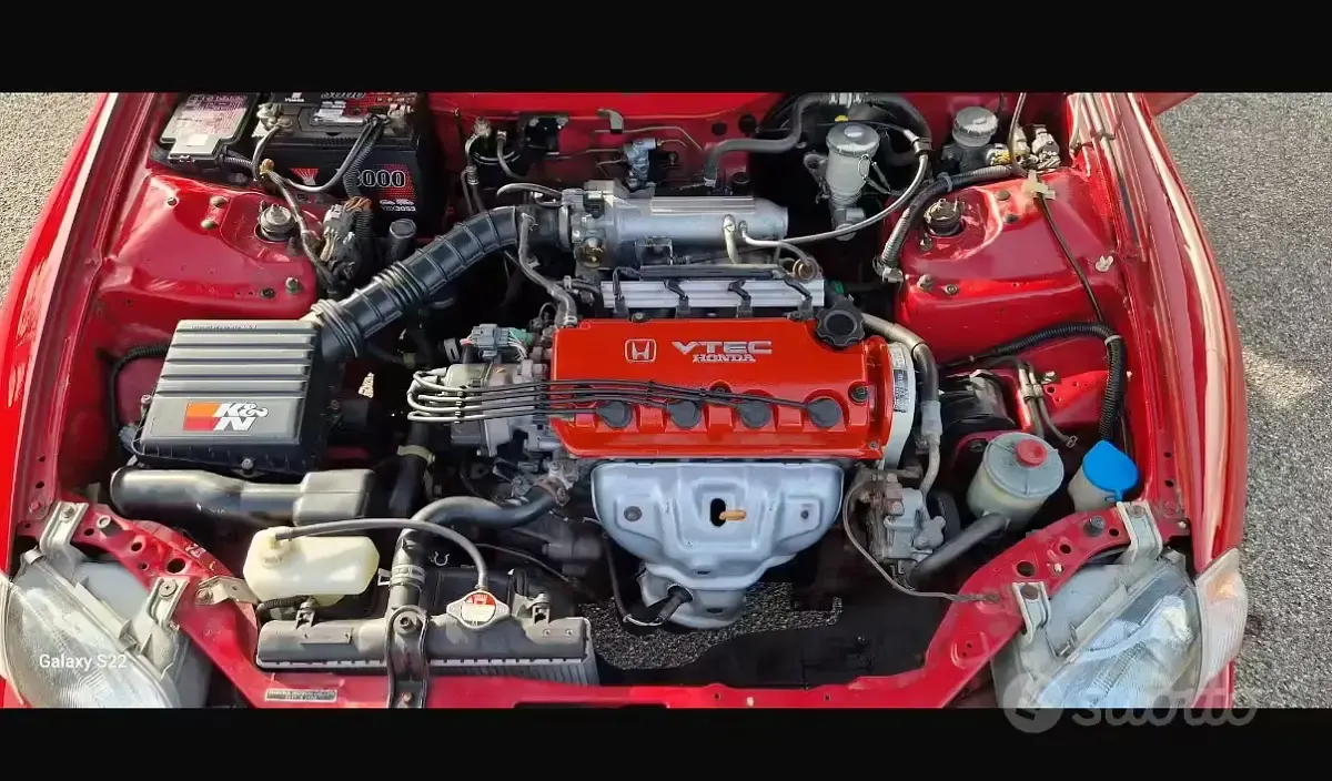 Usata Honda CR-X 125 CV (91 kW) 1993 Rosso Cabrio