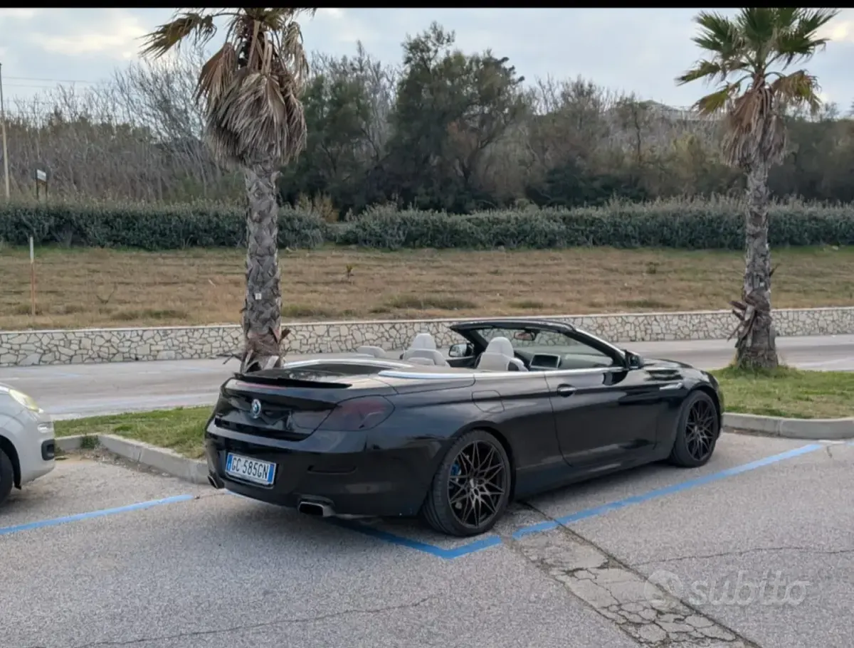 Usata BMW 640 Cabriolet 320 CV (235 kW) 2013 Nero Cabrio