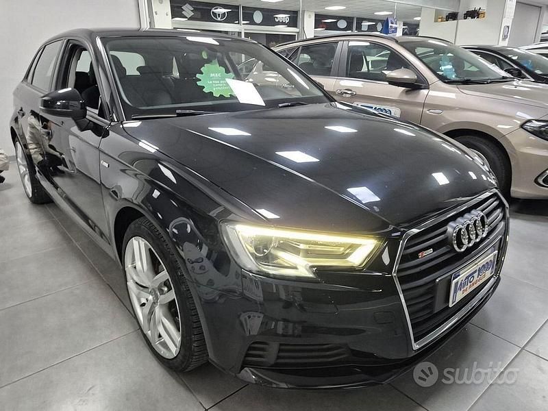 Usata Audi A3 S-Line 116 CV (85 kW) 2018 Nero Berlina