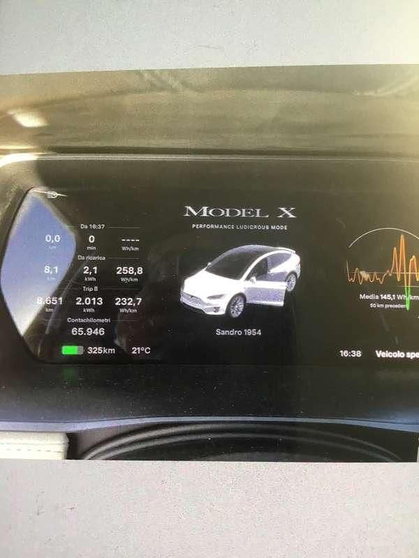 Bianco Usata 2020 Tesla Model X Performance SUV | 45.500 € (Ottimo prezzo) - Immagine 1/4