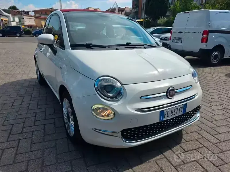 Usata Fiat 500C Lounge 69 CV (50 kW) 2016 Bianco Cabrio