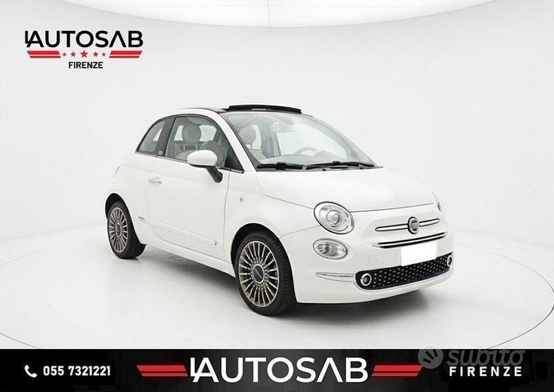 Usata Fiat 500C Lounge 95 CV (69 kW) 2016 Bianco Cabrio