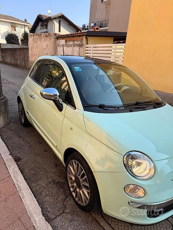 Usata Fiat 500 69 CV (50 kW) 2015 Verde Utilitaria