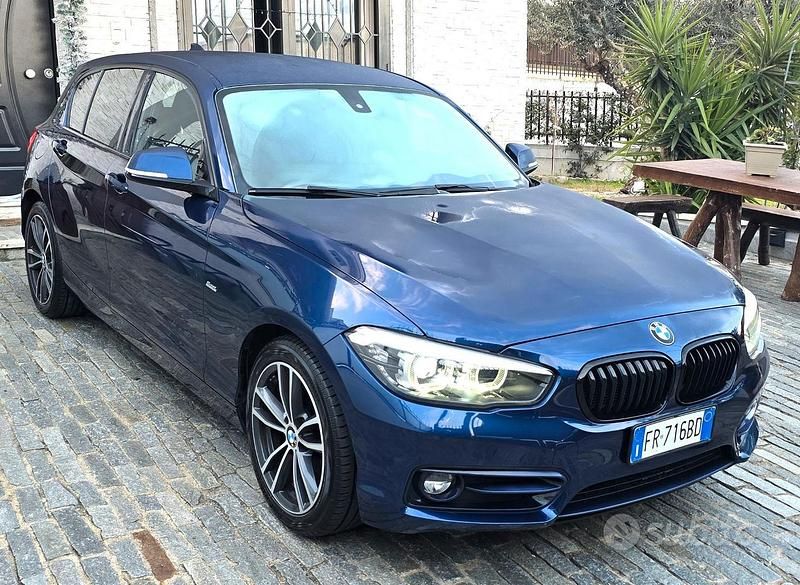 Usata BMW 116 Sport Line 116 CV (85 kW) 2018 Blu Utilitaria