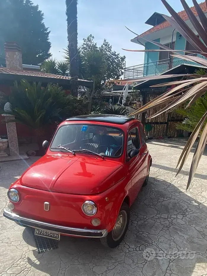 Usata Fiat 500 1970 Rosso Utilitaria