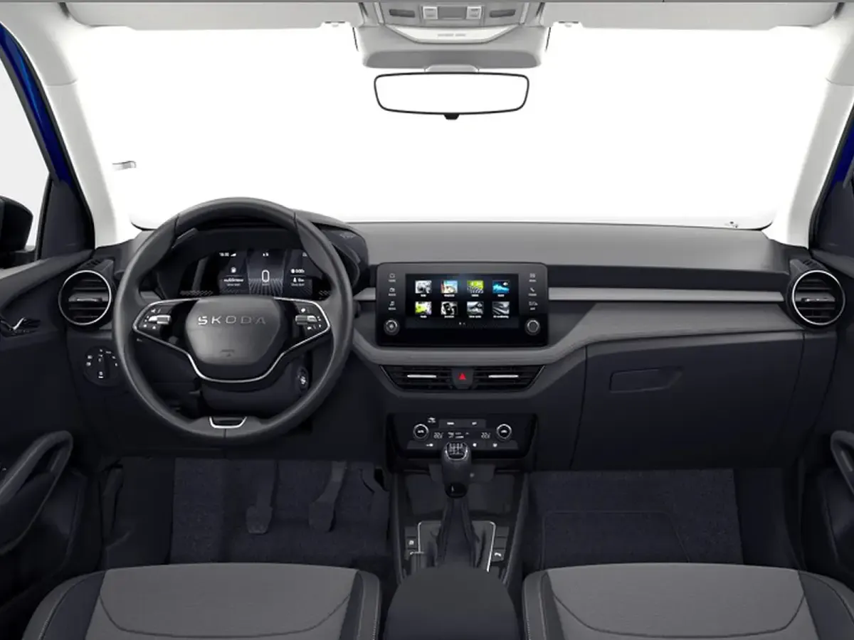 Nuova Skoda Fabia 115 CV (84 kW) 2026 Blu race metallizzato nero tulipano perl Utilitaria
