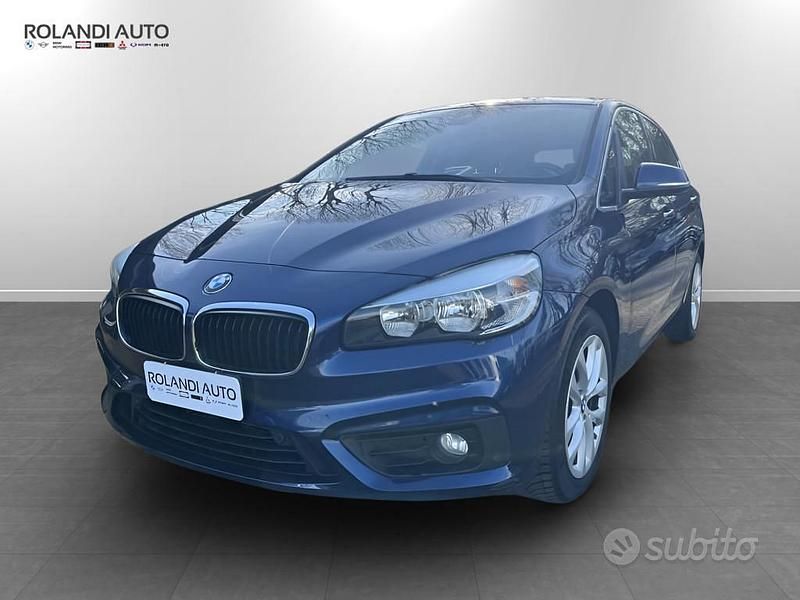 Usata BMW 218 Active Tourer Advantage 150 CV (110 kW) 2016 Blu mediterraneo metallizzato Monovolume