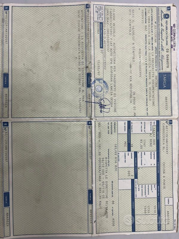 Usata 1997 Lancia Dedra Tre volumi | 2500 € - Immagine 1/4