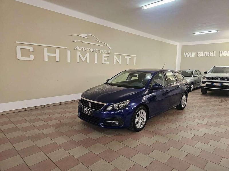 Usata Peugeot 308 SW Style 102 CV (75 kW) 2019 Blu/azzurro Station wagon