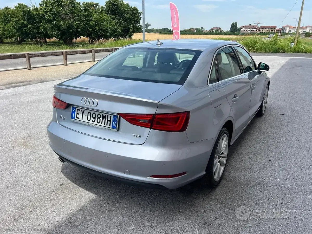 Usata Audi A3 Ambition 110 CV (80 kW) 2015 Argento Berlina