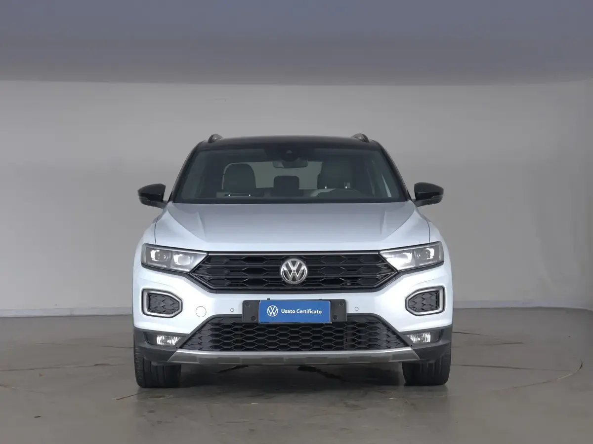 Usata VW T-Roc Advance 116 CV (85 kW) 2019 White silver tetto nero SUV