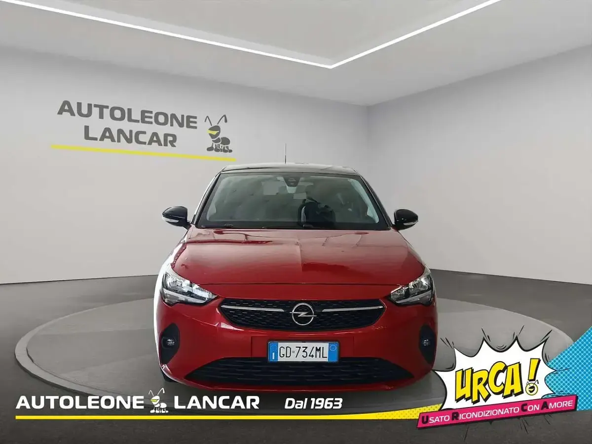 Usata Opel Corsa Elegance 75 CV (55 kW) 2020 Rosso tetto nero Utilitaria