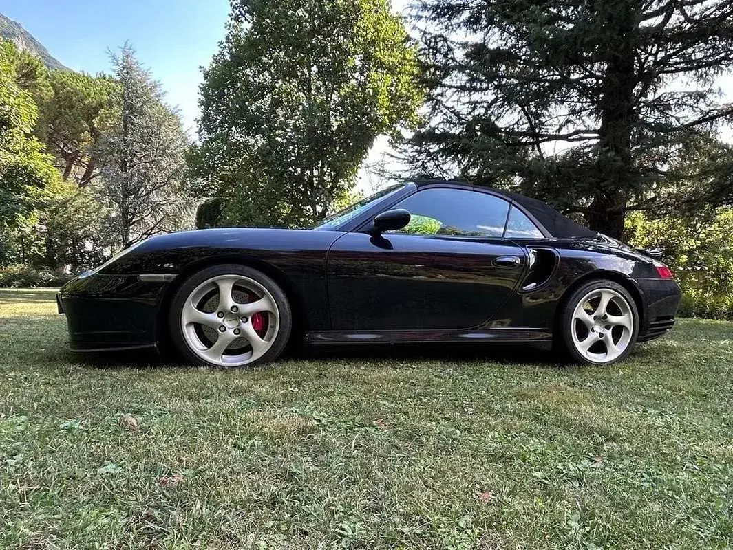 Usata Porsche 996 Turbo 450 CV (330 kW) 2007 Nero Cabrio
