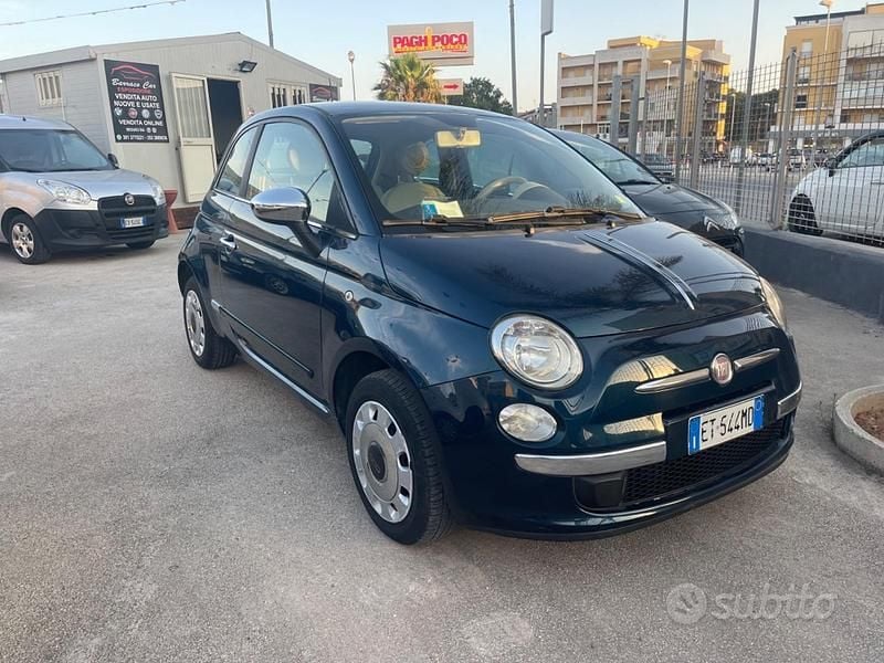 Usata Fiat 500 Lounge 69 CV (50 kW) 2014 Verde Berlina
