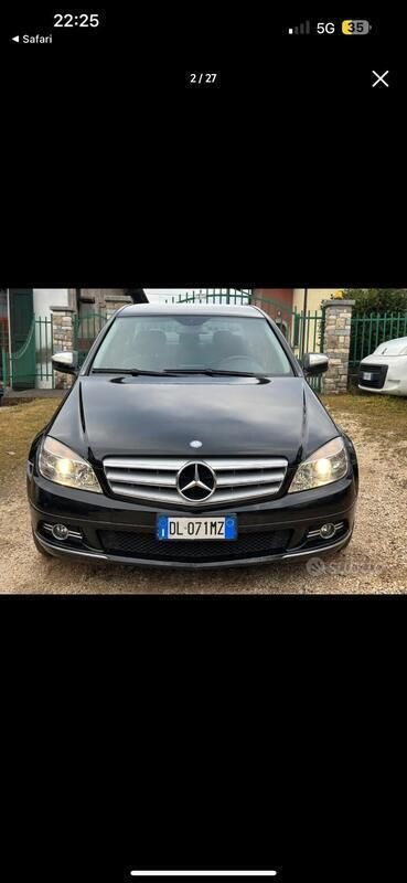 Usata Mercedes C320 Avantgarde 224 CV (164 kW) 2007 Nero Berlina