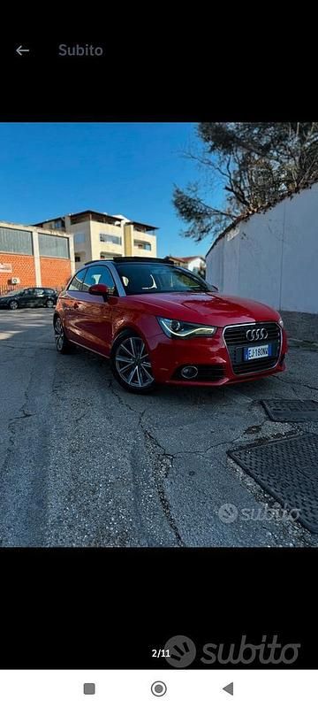 Usata Audi A1 105 CV (77 kW) 2011 Rosso Utilitaria