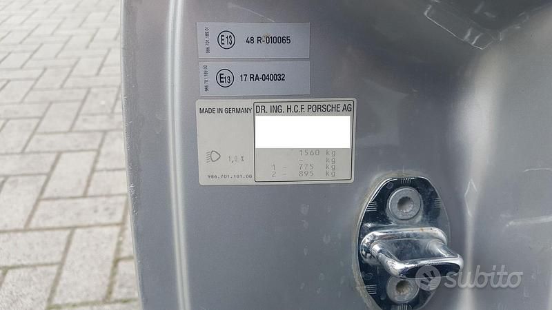 Usata Porsche Boxster 204 CV (150 kW) 1997 Grigio Cabrio