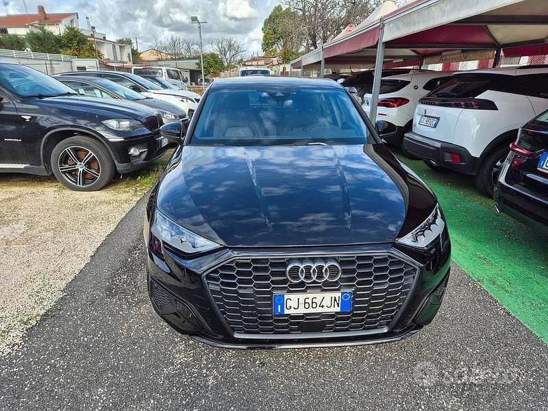 Usata Audi A3 Advanced 110 CV (80 kW) 2022 Nero Berlina