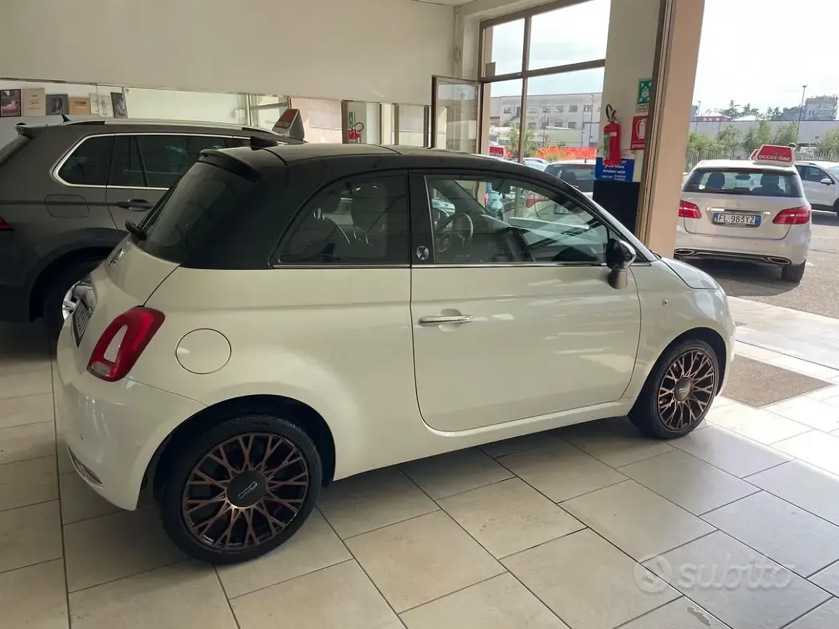 Usata Fiat 500 69 CV (50 kW) 2019 Bianco Berlina