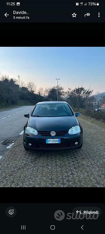 Usata VW Golf VI 2008 Nero Utilitaria