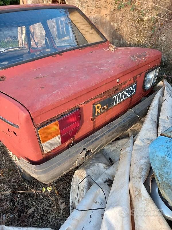Usata Fiat 128 1970 Rosso Berlina