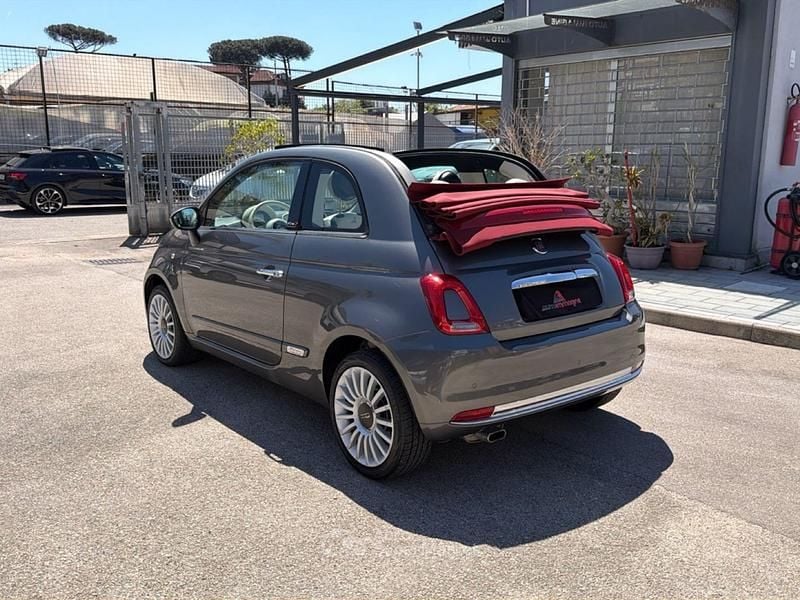 Usata Fiat 500 69 CV (50 kW) 2018 Gray Cabrio
