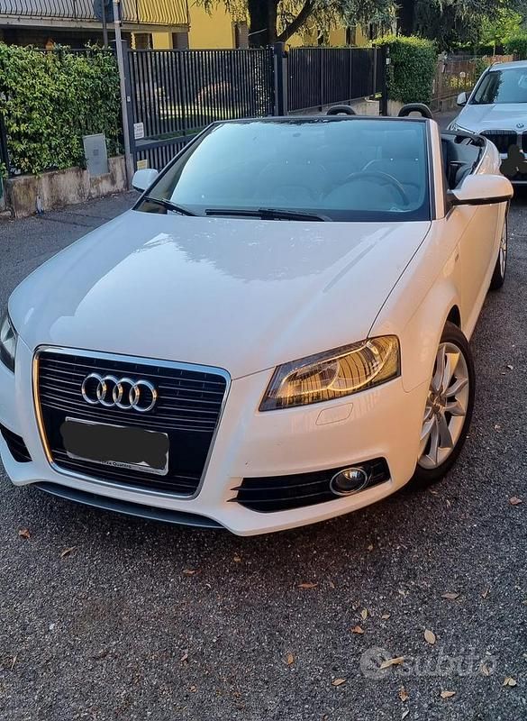 Usata Audi A3 Cabriolet S-Line 2013 Bianco Cabrio