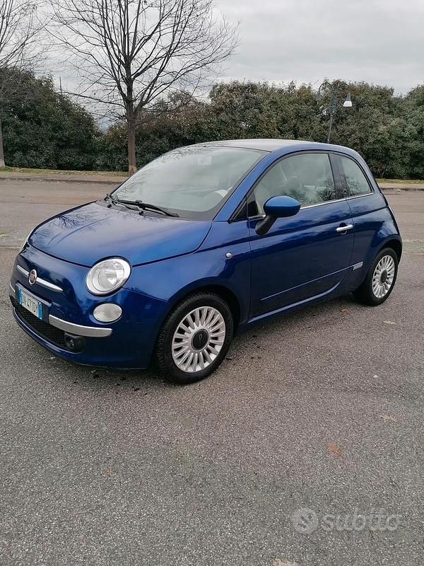 Usata Fiat 500 69 CV (50 kW) 2009 Blu Cabrio