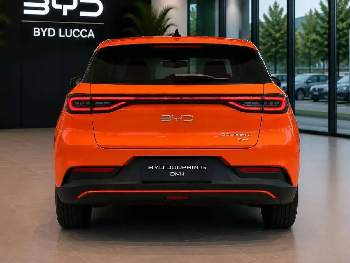 Nuova BYD Dolphin 127 kW (174 CV) 2026 Sunset orange Utilitaria