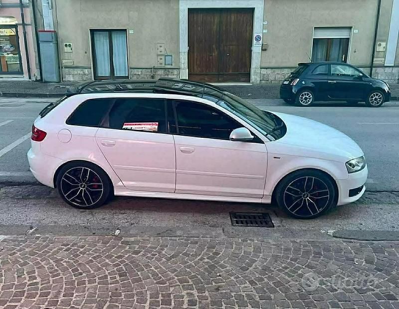Usata Audi A3 S-Line 125 CV (91 kW) 2009 Bianco Utilitaria