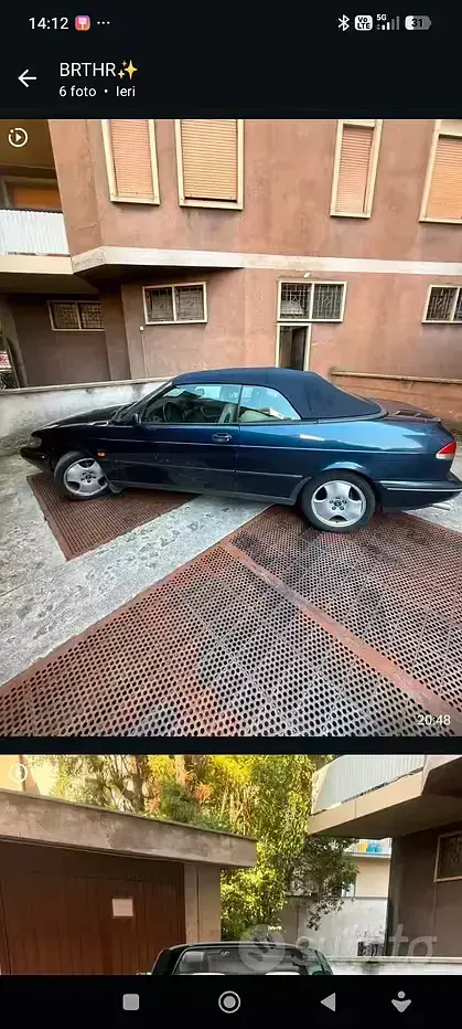 Usata Saab 900 Cabriolet 131 CV (96 kW) 1995 Bluazzurro Cabrio