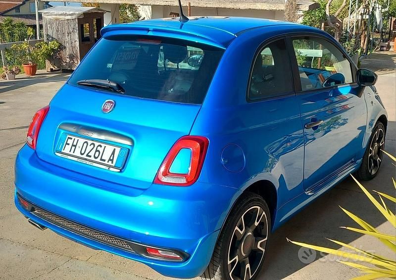 Usata Fiat 500S 95 CV (69 kW) 2017 Blu Berlina