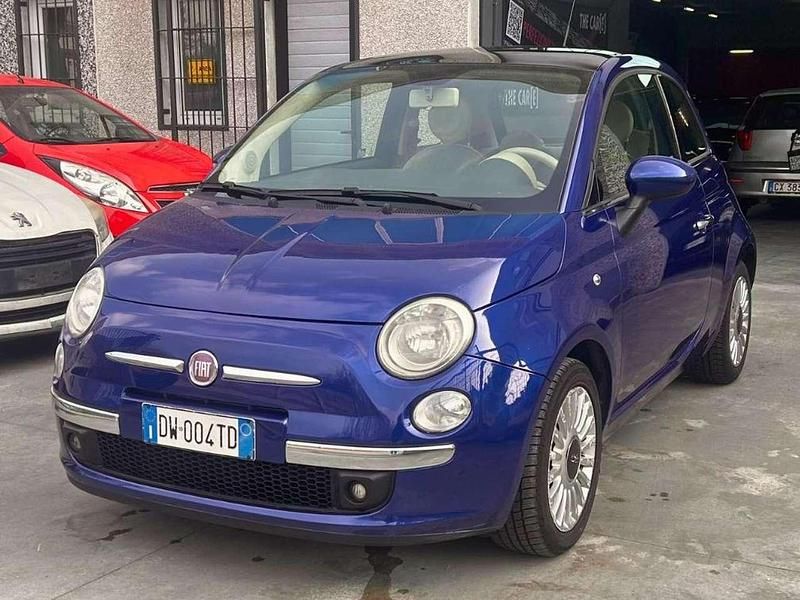 Usata Fiat 500 69 CV (50 kW) 2009 Blu/azzurro Cabrio