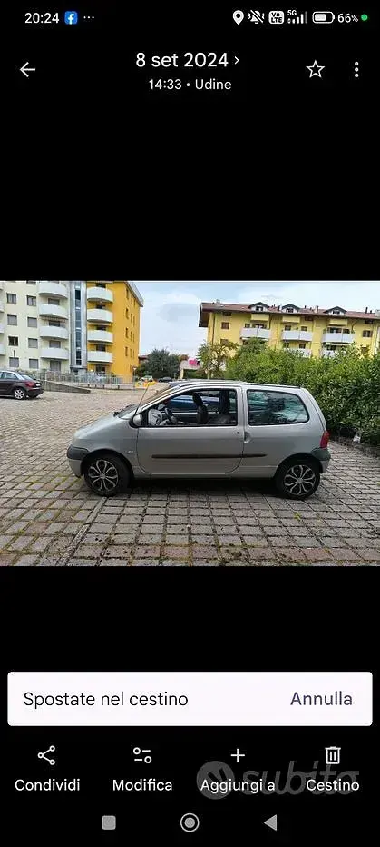 Usata Renault Twingo 58 CV (42 kW) 2004 Grigio Utilitaria